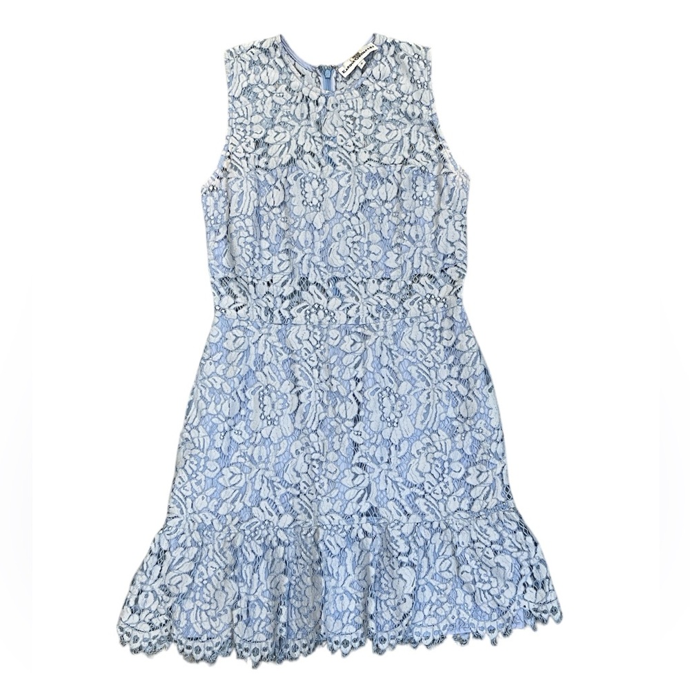 Karina Grimaldi Light Blue Lace Sleeveless Dress